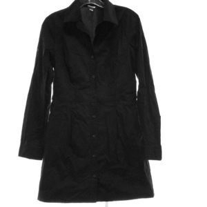 Merona Black Button Down Shirt Dress